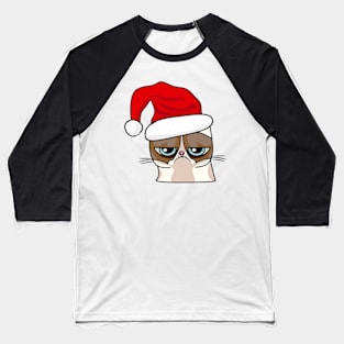 Grim cat Christmas Baseball T-Shirt